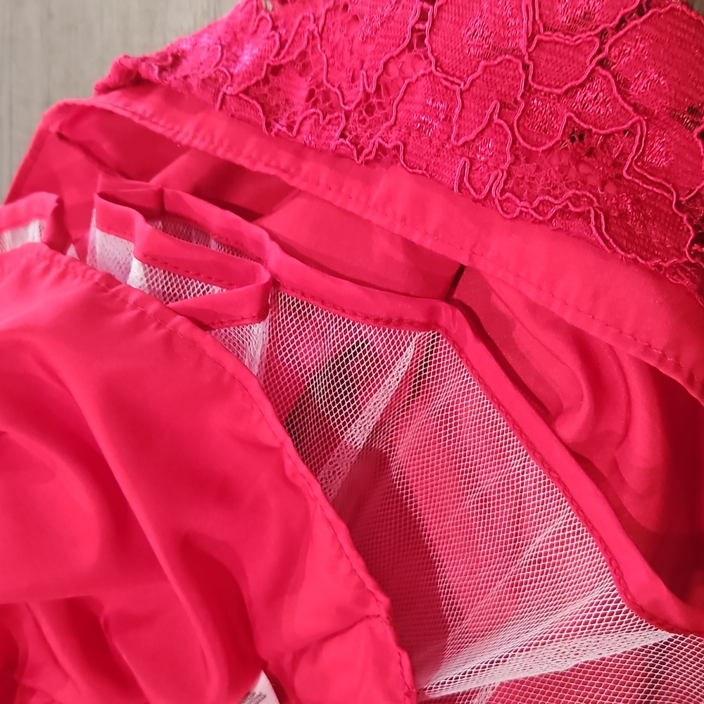 Laura Ashley Elegant Red Lace Kids Dress size 5 - Picture 13 of 13